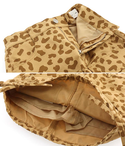 サイド ドロスト リボン カーゴ スカート 911-7477