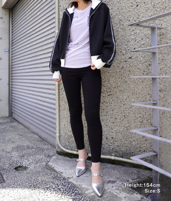 シンプル ストレッチ レギンス パンツ 792-7624