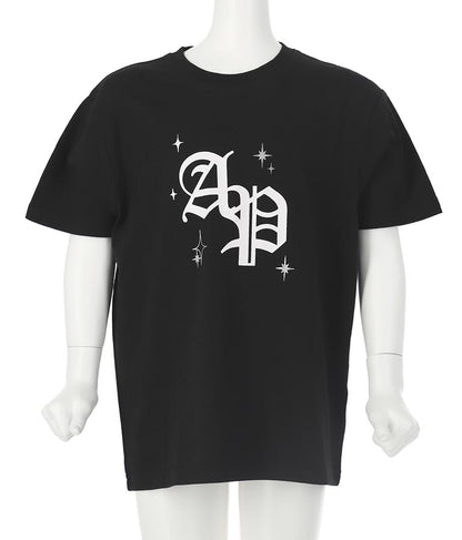 オールドイングリッシュ 箔プリント ビッグ Tシャツ 【親子お揃い】 423-3287