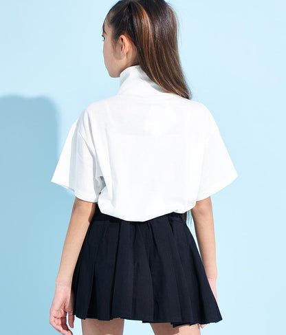 スポーティー ロゴ ハーフ ジップTシャツ 913-7362