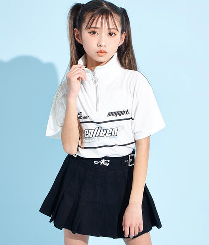 スポーティー ロゴ ハーフ ジップTシャツ 913-7362