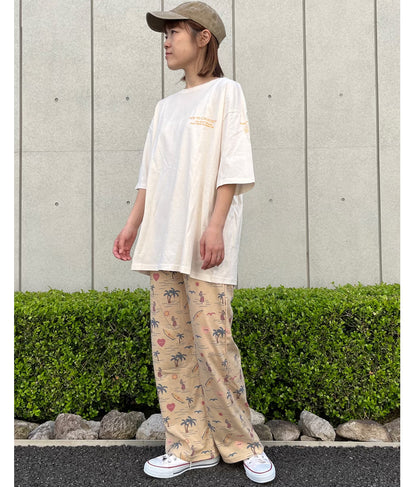 MIMPIロゴ入り総柄ストレートパンツ【セットアップ着用可】 852-5391