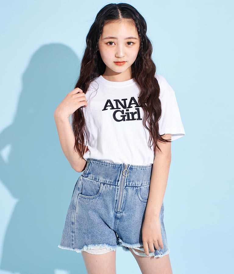 ロゴ 刺繍 Tシャツ 913-7482