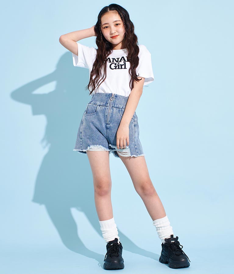 ロゴ 刺繍 Tシャツ 913-7482