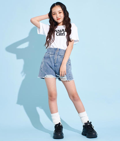 ロゴ 刺繍 Tシャツ 913-7482