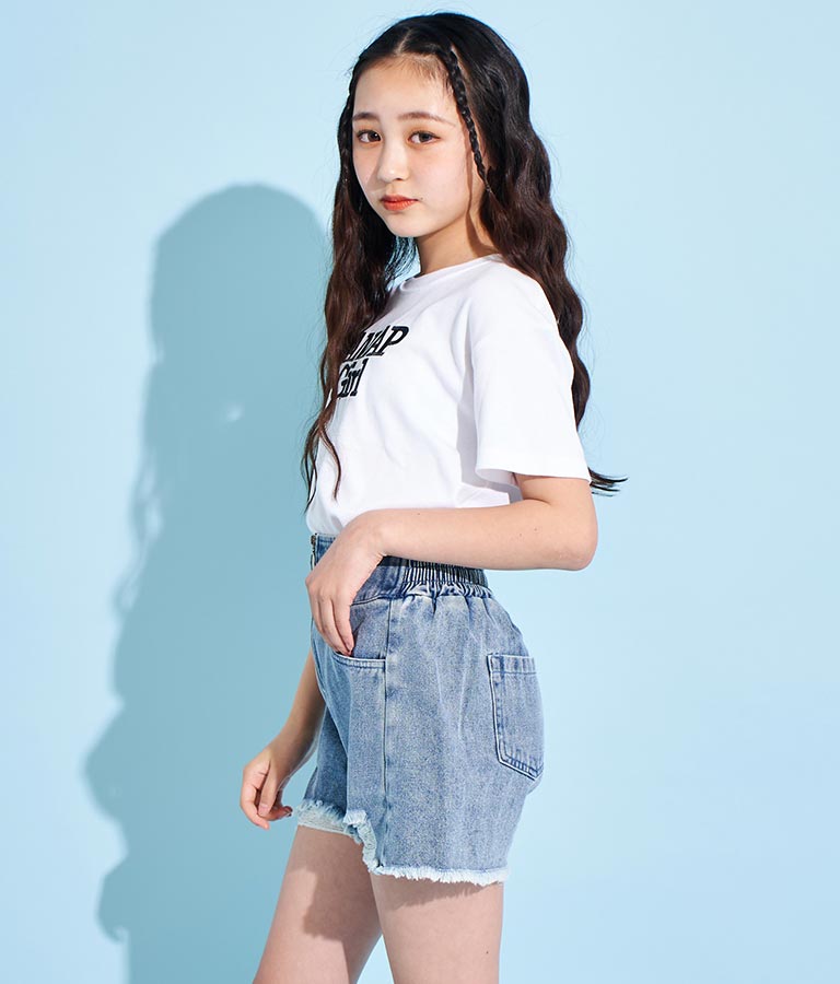 ロゴ 刺繍 Tシャツ 913-7482