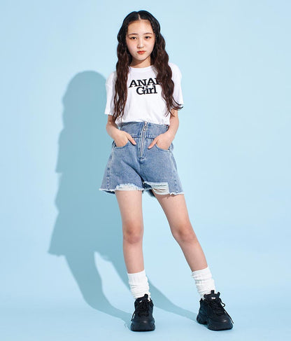 ロゴ 刺繍 Tシャツ 913-7482