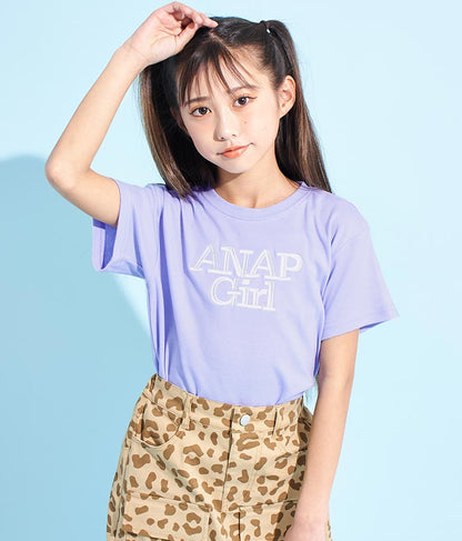 ロゴ 刺繍 Tシャツ 913-7482