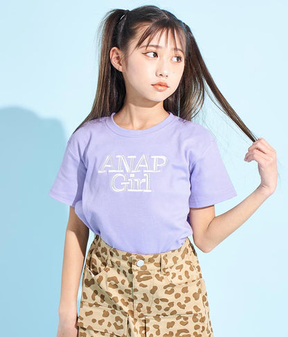 ロゴ 刺繍 Tシャツ 913-7482