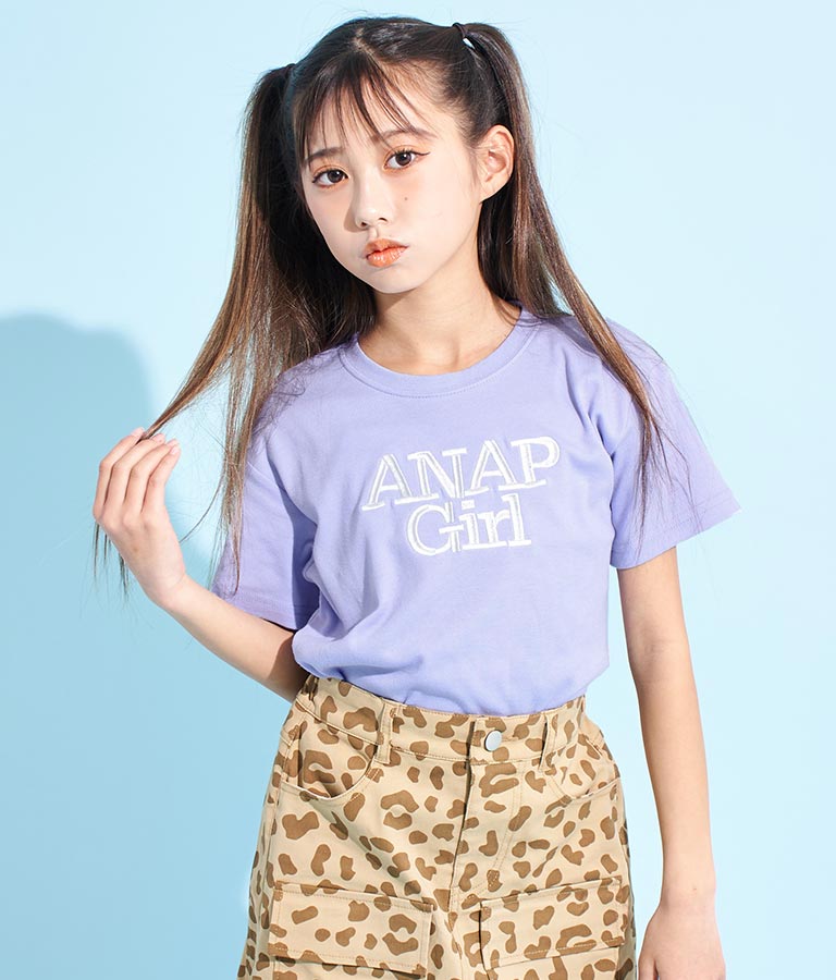 ロゴ 刺繍 Tシャツ 913-7482