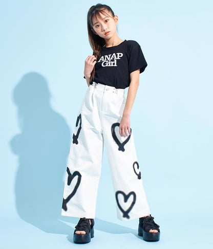 ロゴ 刺繍 Tシャツ 913-7482