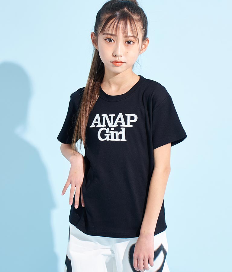 ロゴ 刺繍 Tシャツ 913-7482