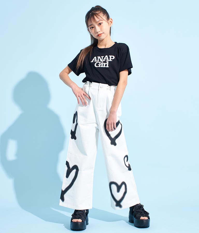 ロゴ 刺繍 Tシャツ 913-7482