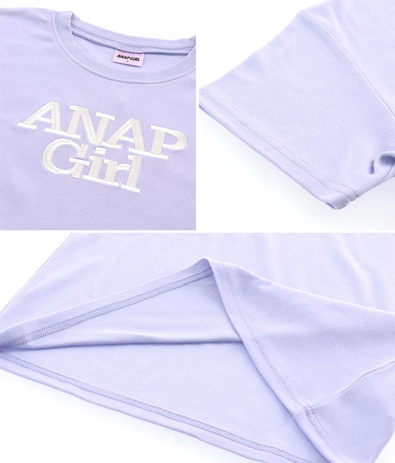 ロゴ 刺繍 Tシャツ 913-7482