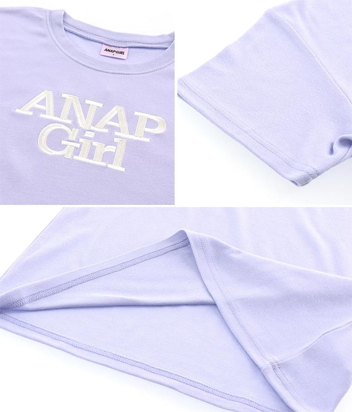 ロゴ 刺繍 Tシャツ 913-7482