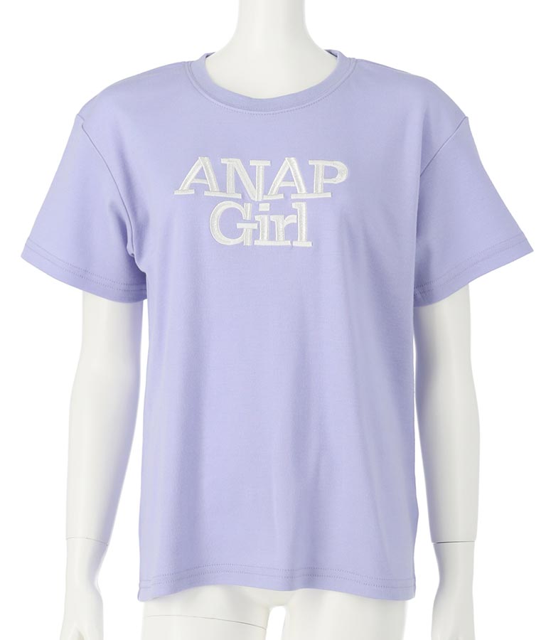 ロゴ 刺繍 Tシャツ 913-7482