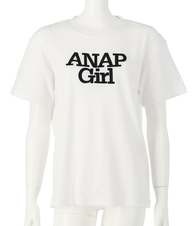 ロゴ 刺繍 Tシャツ 913-7482