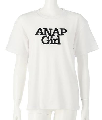 ロゴ 刺繍 Tシャツ 913-7482