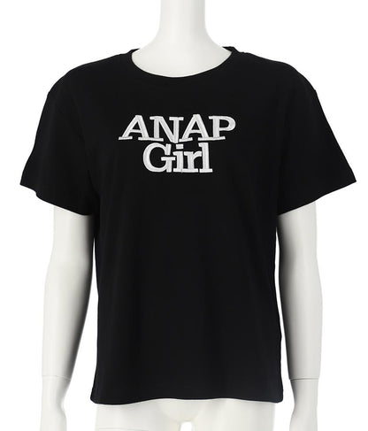 ロゴ 刺繍 Tシャツ 913-7482