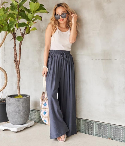 リラックス ユッタリ ワイド パンツ 812-6770