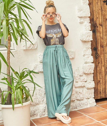 リラックス ユッタリ ワイド パンツ 812-6770