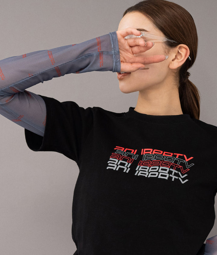 リフレクタークロップドTシャツ 30-3062
