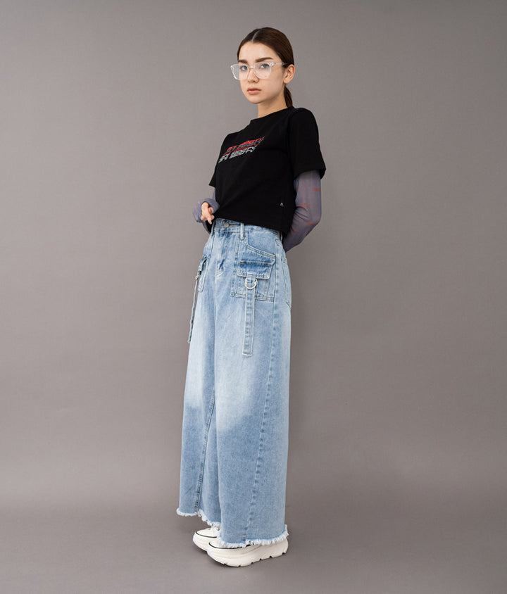 リフレクタークロップドTシャツ 30-3062