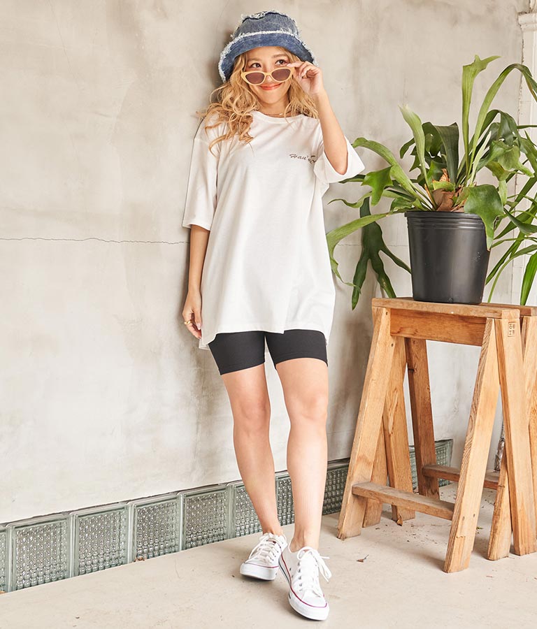 Hawaii プリント ビッグ Tシャツ 853-5855