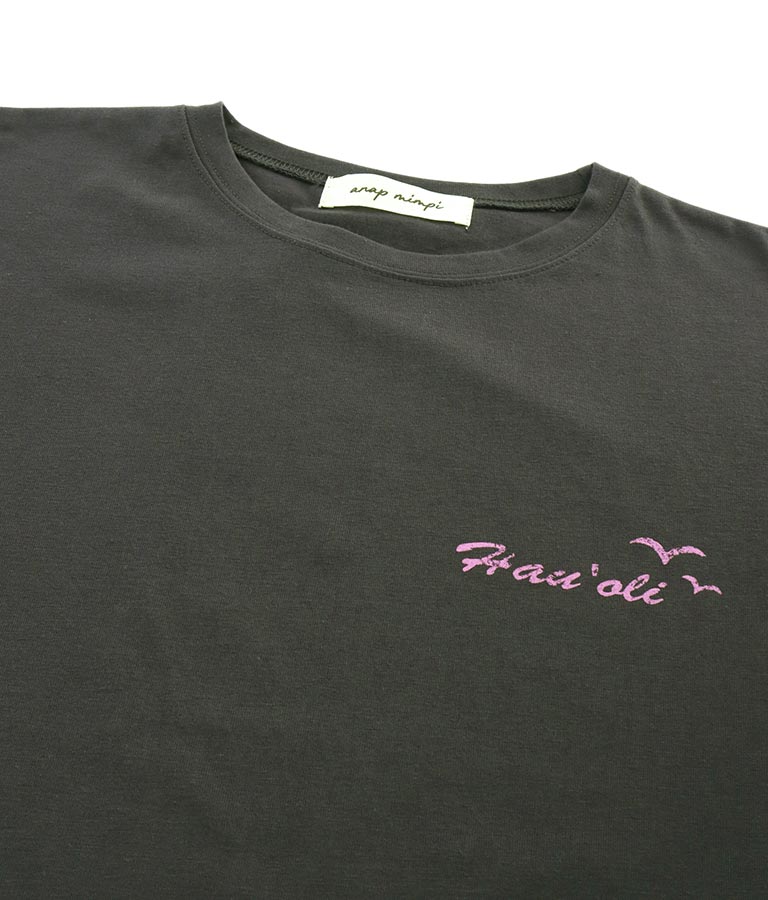 Hawaii プリント ビッグ Tシャツ 853-5855