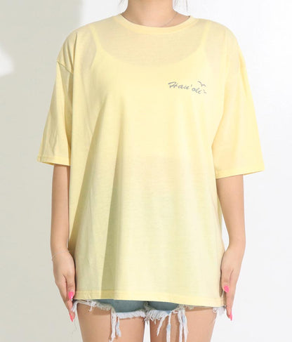 Hawaii プリント ビッグ Tシャツ 853-5855