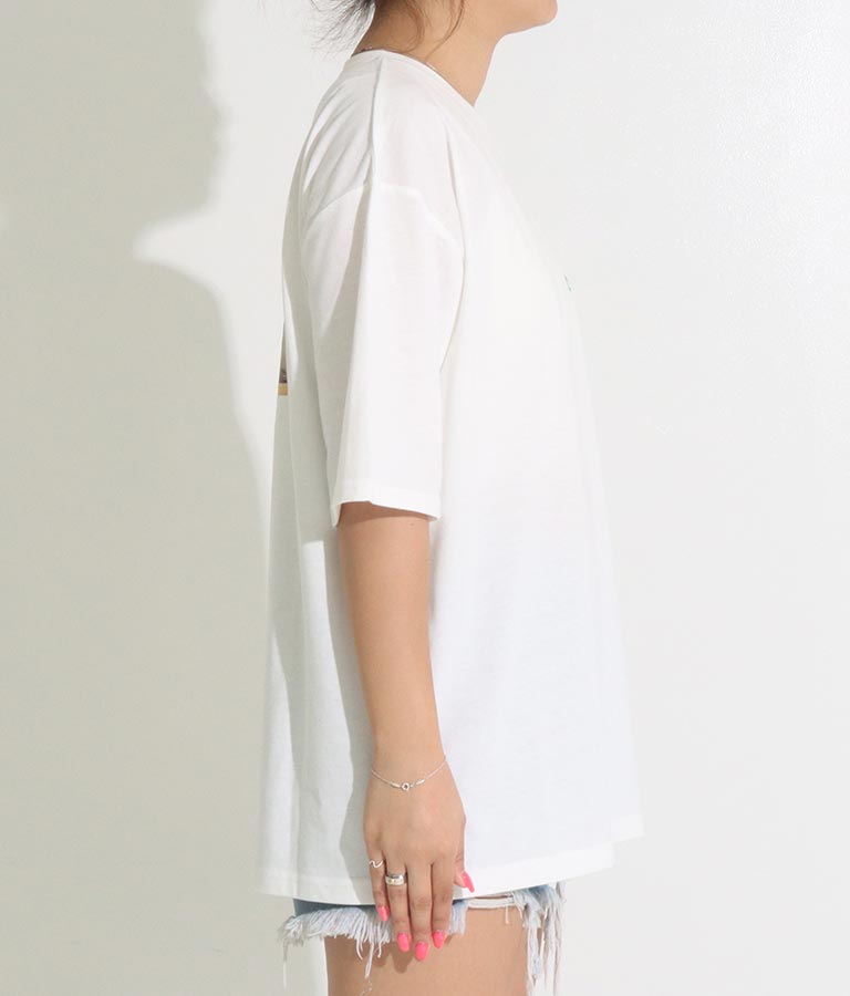 BUS フォトプリント ビッグ Tシャツ 853-5859