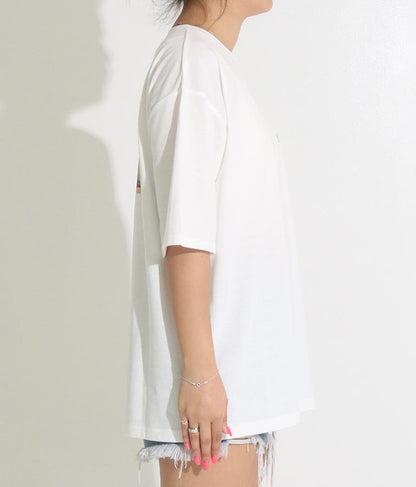 BUS フォトプリント ビッグ Tシャツ 853-5859