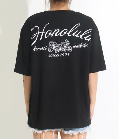 ALOHA HONOLULU プリント ビッグ Tシャツ 853-5860