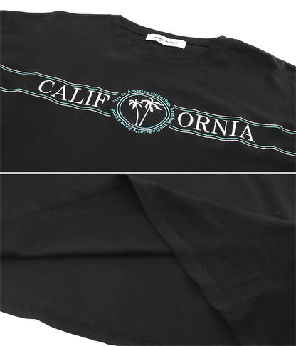 CALIFORNIA 刺繍 コットン ビッグ 半袖 Tシャツ 853-5867