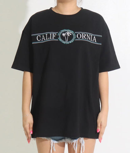 CALIFORNIA 刺繍 コットン ビッグ 半袖 Tシャツ 853-5867