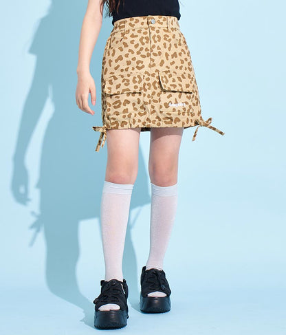 サイド ドロスト リボン カーゴ スカート 911-7477