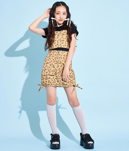 サイド ドロスト リボン カーゴ スカート 911-7477