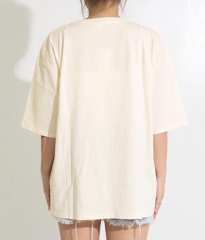 イーグル プリント コットン ビッグ Tシャツ 853-5861