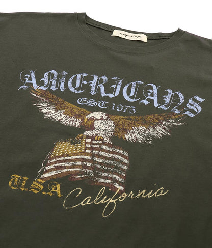 イーグル プリント コットン ビッグ Tシャツ 853-5861