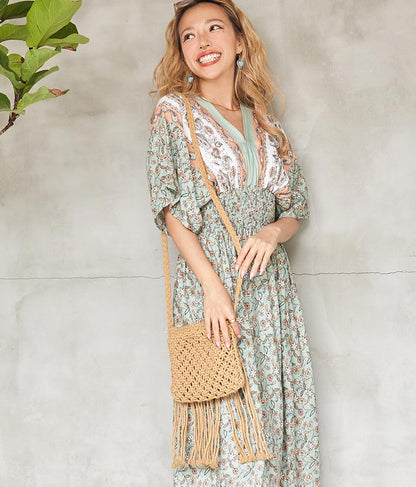 マクラメ ショルダー バッグ 819-6840