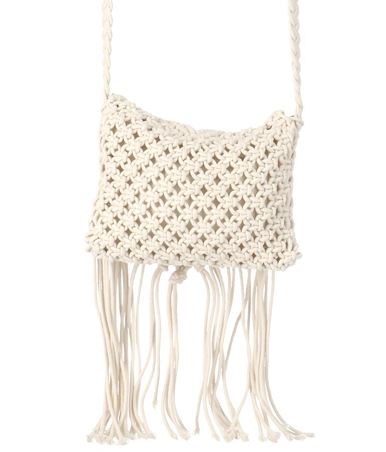 マクラメ ショルダー バッグ 819-6840