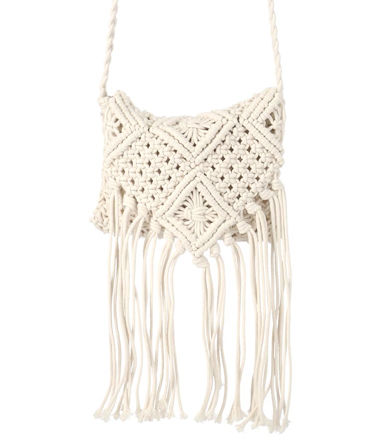 マクラメ ショルダー バッグ 819-6840