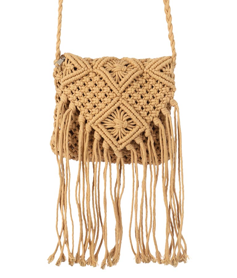 マクラメ ショルダー バッグ 819-6840