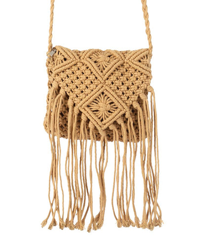 マクラメ ショルダー バッグ 819-6840