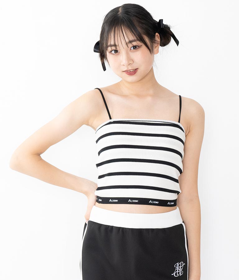 【ティーンズライン】ジャガード テープ ロゴ ブラトップ （M、Lサイズ展開） 913-7507