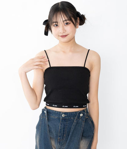 【ティーンズライン】ジャガード テープ ロゴ ブラトップ （M、Lサイズ展開） 913-7507