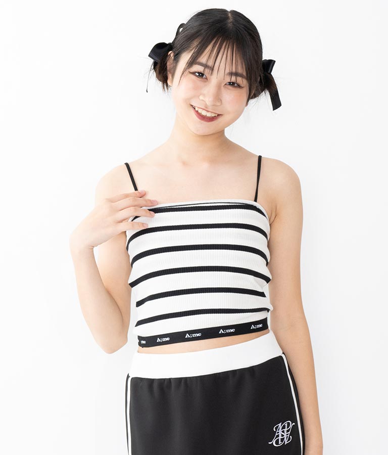 【ティーンズライン】ジャガード テープ ロゴ ブラトップ （M、Lサイズ展開） 913-7507