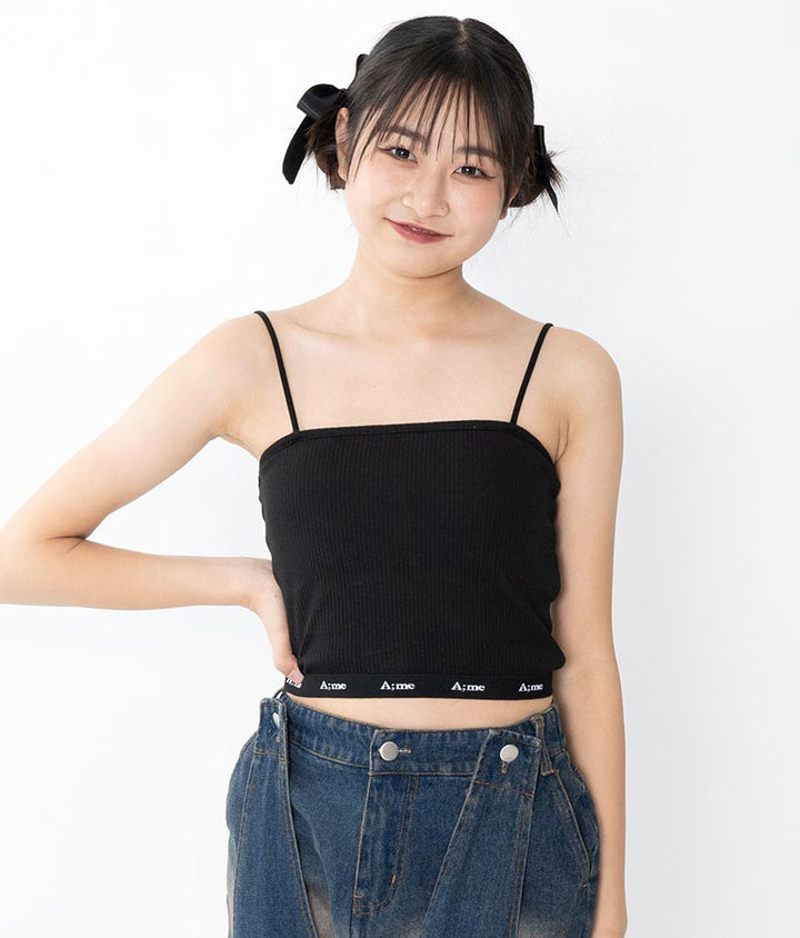 【ティーンズライン】ジャガード テープ ロゴ ブラトップ （M、Lサイズ展開） 913-7507