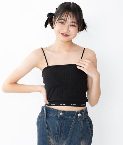 【ティーンズライン】ジャガード テープ ロゴ ブラトップ （M、Lサイズ展開） 913-7507