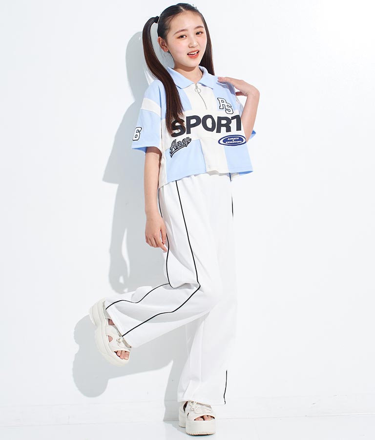 ANAP R+S【 リラスポ 】ハーフジップ ユニフォーム トップス ( ユニセックス アイテム、吸水速乾加工) 913-7485